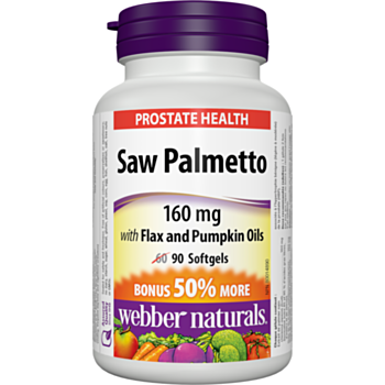 Webber Saw Palmetto with Flax and Pumpkin Oils/ САО ПАЛМЕТО С ЛЕНЕНО И ТИКВЕНО МАСЛО КАПС. Х 90