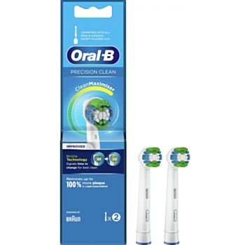 ОРАЛ-Б НАКРАЙНИЦИ ЗА ЕЛЕКТРИЧЕСКА ЧЕТКА ЕВ 20-2 PRECISION CLEAN  Х2БР 1100032440
