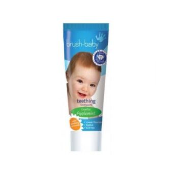 BRUSH BABY ПАСТА ЗА ЗЪБИ ДЕТСКА /0-2/ ЛАЙКА И ЯБЪЛКА 50 МЛ A