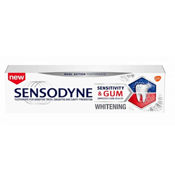 СЕНСОДИН ПАСТА ЗА ЗЪБИ SENSITIVITY & GUM WHITENING 75МЛ