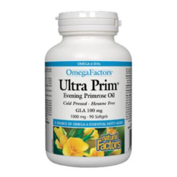 Natural Factors O.F. Ultra Prim Evening Primrose Oil / Вечерна иглика масло капс. x 90