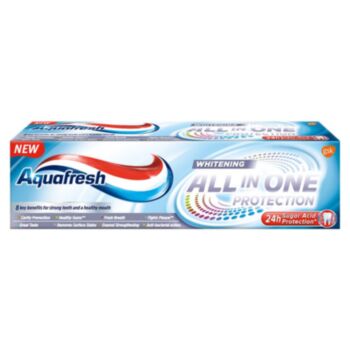 АКВАФРЕШ ПАСТА ЗА ЗЪБИ ALL IN ONE WHITENING 75МЛ