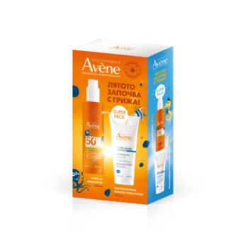 АВЕН СЛЪНЦЕ КОМПЛЕКТ СПРЕЙ ЗА ДЕЦА SPF50+ И ЛОСИОН СЛЕД СЛЪНЦЕ 2Х200МЛ