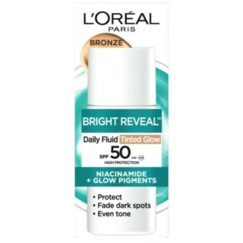 ЛОРЕАЛ BRIGHT REVEAL UV TINTED ФЛУИД MEDIUM SPF50 50 МЛ