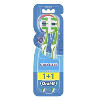 ОРАЛ-Б ЧЕТКИ ЗА ЗЪБИ COMPLETE CLEAN 1+1