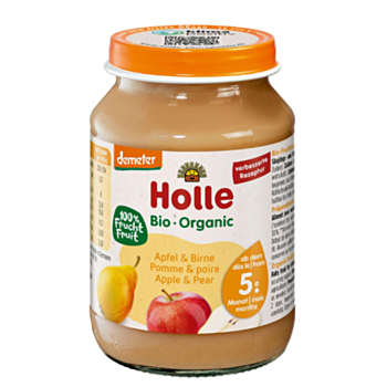 HOLLE  ДЕМЕТЕР 0849 БИО ПЮРЕ ЯБЪЛКА И КРУША 5М+ 190ГР
