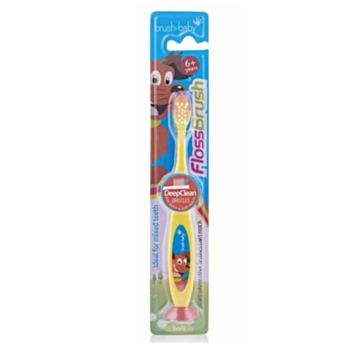 BRUSH BABY ЧЕТКА ЗА ЗЪБИ 6+ FLOSS BRUSH A