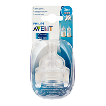 АВЕНТ БИБЕРОН КЛАСИК + ANTI-COLIC МЕДИУМ С 3 ДУПКИ 3М+ Х 2БР SCF633/27*