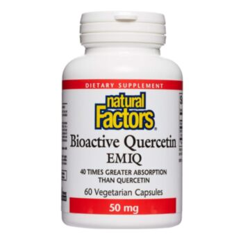 Natural Factors Bioactive Quercetin EMIQ® / Кверцетин Bioactiv emiq (ЕНЗИМНО МОДИФИЦИРАН ИЗОКВЕРЦЕТИН) капс. x 60