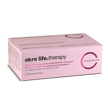 ЕКРЕ LIFE THERAPY ЗА СУХА И ИЗТОЩЕНА КОСА АМП.12 Х 15МЛ