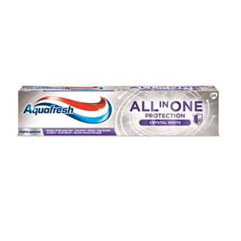 АКВАФРЕШ ПАСТА ЗА ЗЪБИ ALL IN ONE PROTECTION CRYSTAL WHITE 100МЛ