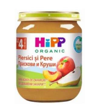 ХИП 4205 БИО ПЮРЕ ПРАСКОВИ И КУШИ 125ГР