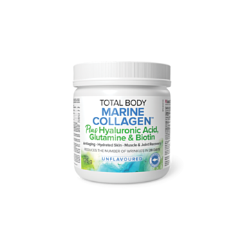 TOTAL BODY MARINE COLLAGEN РИБЕН КОЛАГЕН С ХИАЛУРОНОВА КИСЕЛИНА. ГЛУТАМИН И БИОТИН ПРАХ Х 135ГР