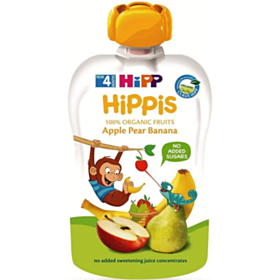 ХИП 8520 БИО ПЛОДОВА ЗАКУСКА ЯБЪЛКИ, КРУШИ, БАНАН 100ГР