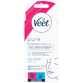 ВИЙТ PURE ВОСЪЧНИ ЛЕНТИ ЗА ЛИЦЕ ЗА ЧУВСТВИТЕЛНА КОЖА Х 20БР.