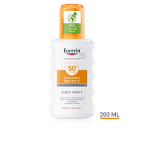 ЮСЕРИН СЪН СЕНЗИТИВ ПРОТЕКТ СПРЕЙ ЗА ТЯЛО SPF50+ 200МЛ