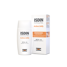 ИСДИН FOTOULTRA 100 ACTIVE UNIFY СЛЪНЦЕЗАЩИТЕН ФЛУИД С ДЕПИГМЕНТИРАЩО ДЕЙСТВИЕ SPF50+ 50МЛ