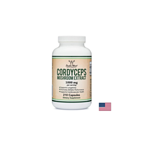 Енергия и имунитет - Кордицепс, 210 капсули Double Wood