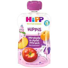 ХИП 42506 БИО ПЛОДОВА ЗАКУСКА СЛИВА, ЯБЪЛKA, ПРАСКОВА 100ГР