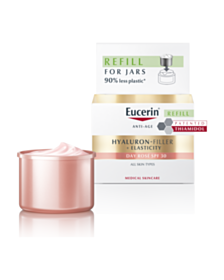 ЮСЕРИН ХИАЛУРОН ФИЛЪР+ЕЛАСТИСИТИ ОЗАРЯВАЩ ДНЕВЕН КРЕМ SPF30 50МЛ ПЪЛНИТЕЛ