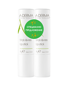 А-ДЕРМА КОМПЛЕКТ СТИК ЗА УСТНИ 4ГР Х 2