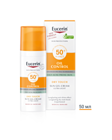 ЮСЕРИН СЪН ОЙЛ КОНТРОЛ КРЕМ-ГЕЛ ЗА ЛИЦЕ SPF50+ 50МЛ МАЗНА КОЖА В