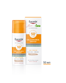 ЮСЕРИН СЪН ОЙЛ КОНТРОЛ ГЕЛ-КРЕМ SPF50+ ТЪМЕН 50МЛ В
