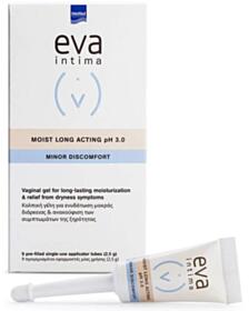 EVA INTIMA MOIST LONG ACTING pH 3.0 ВАГИНАЛЕН ГЕЛ ТУБА 2.5ГР Х 9