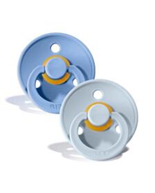 БИБС БИБЕРОНИ SKY BLUE/BABY BLUE КАУЧУК 0-6М X 2 110214