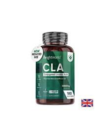 CLA - Конюгирана линолов киселина, 3000 mg x 180 софтгел капсули Weight Worl 5051128113806