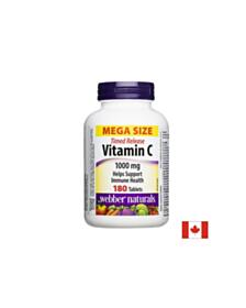 Витамин С с удължено освобождаване – Имунитет, антиоксидантна защита и енергия, 1000 mg, 180 таблетки 