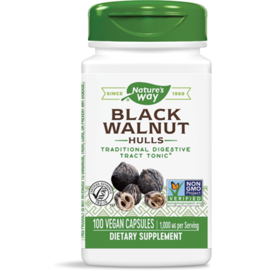 Nature’s Way - Black Walnut Hulls/ Черен орех (шушулка) 500 mg х 100 капсули