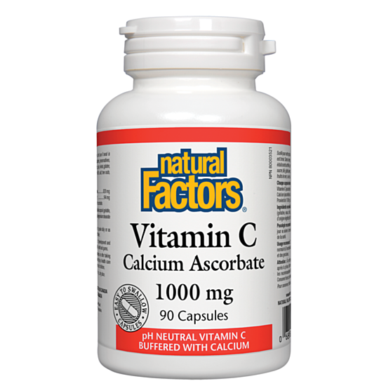 Natural Factors Vitamin C 1000 mg Calcium Ascorbat / ВИТАМИН С (КАЛЦИЕВ АСКОРБАТ) 1000 mg капс. x 90