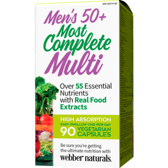 Webber Men’s Most Complete Multi / МУЛТИВИТАМИНИ ЗА МЪЖЕ 50+ КАПС. Х 90
