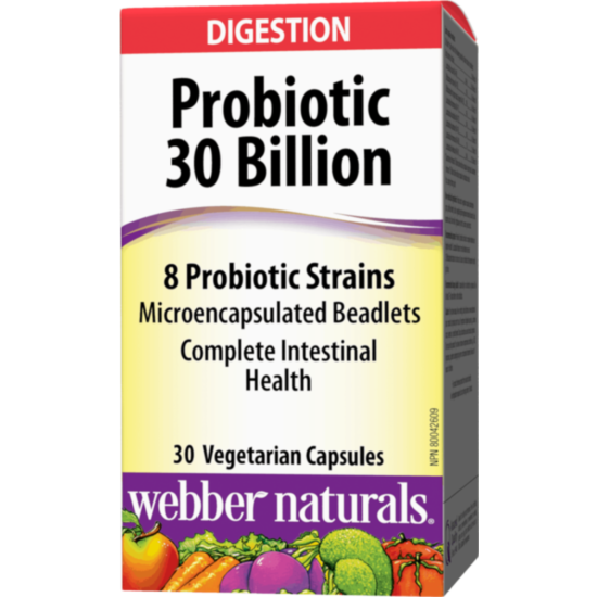Webber Probiotic 30 Billion 8 Probiotic Stranis / ПРОБИОТИК 30 МЛРД. АКТИВНИ ПРОБИОТИЦИ, 8 ПРОБИОТИЧНИ ЩАМА КАПС. Х 30 