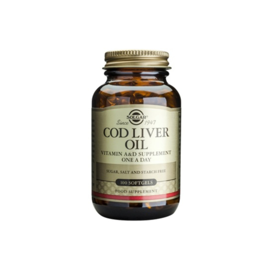 57166 СОЛГАР МАСЛО ОТ ЧЕРЕН ДРОБ НА ТРЕСКА 100 КАПС