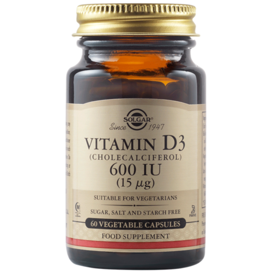  СОЛГАР ВИТАМИН Д3 600IU КАПС. X 60 - хранителна добавка