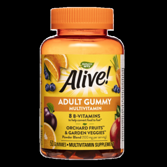 Nature’s Way - Alive! Adult Gummy Multivitamin Алайв! Мултивитамини 50 желирани таблетки