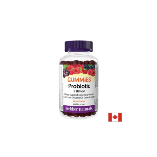 Пробиотик Гъми 5 млрд. активни пробиотици, 60 желирани таблетки, с вкус на горски плодове 0625273039436