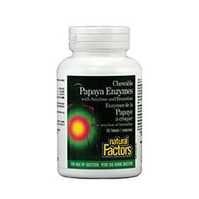 Natural Factors Papaya Enzymes / Папая ензими табл. x 60