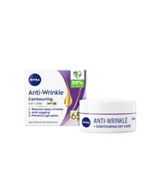 НИВЕА ANTI-WRINKLE+ КОНТУРИРАЩ ДНЕВЕН КРЕМ ПРОТИВ БРЪЧКИ 65+ 50МЛ 84966