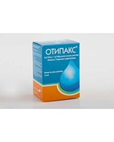 ОТИПАКС КАПКИ ЗА УШИ 4ГР/100ГР+1ГР/100ГР Х 15МЛ