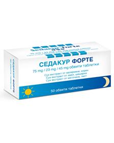 СЕДАКУР ФОРТЕ  ТАБЛ. Х 50