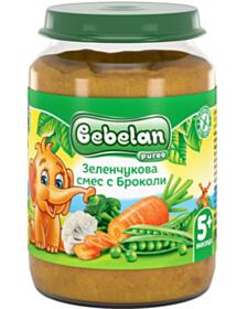 БЕБЕЛАН 7189 ПЮРЕ ЗЕЛЕНЧУКОВО АСОРТИ 5+190ГР