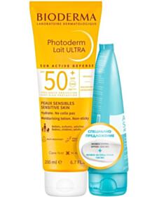 БИОДЕРМА КОМПЛЕКТ ФОТОДЕРМ МЛЯКО УЛТРА SPF50 200МЛ+МЛЯКО АПРЕ СОЛЕЙ ЗА СЛЕД СЛЪНЦЕ 100МЛ В