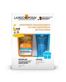 ЛРП КОМПЛЕКТ АНТЕЛИОС SPF50+ МЛЯКО ЗА ДЕЦА 250МЛ+ЛИПИКАР ДУШ ГЕЛ 100МЛ B 