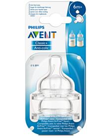АВЕНТ БИБЕРОН КЛАСИК + ANTI-COLIC С Y ПРОРЕЗ ЗА ГЪСТИ ХРАНИ 6М+ Х 2БР SCF636/27*