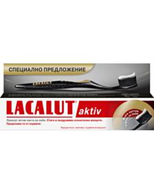 ЛАКАЛУТ КОМПЛЕКТ ПАСТА ЗА ЗЪБИ АКТИВ 75МЛ+ЧЕТКА ЗА ЗЪБИ BLACK EDITION
