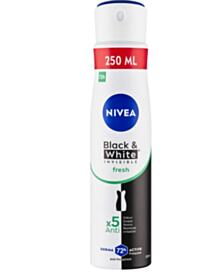 НИВЕА ДЕЗОДОРАНТ СПРЕЙ ДАМСКИ ИНВИЗИБЪЛ BLACK AND WHITE ФРЕШ XL 250МЛ/88676