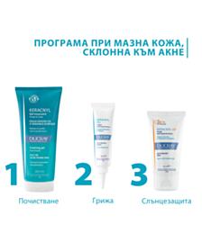 ДЮКРЕ РУТИНА ПРИ МАЗНА КОЖА, СКЛОННА КЪМ АКНЕ - ПЕНЕЩ СЕ ГЕЛ 200МЛ + КРЕМ 30МЛ + ФЛУИД ПРОТИВ НЕСЪВЪРШЕНСТВА SPF50+ 50МЛ